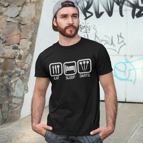 Eat sleep darts shirt - sleep, t-shirt