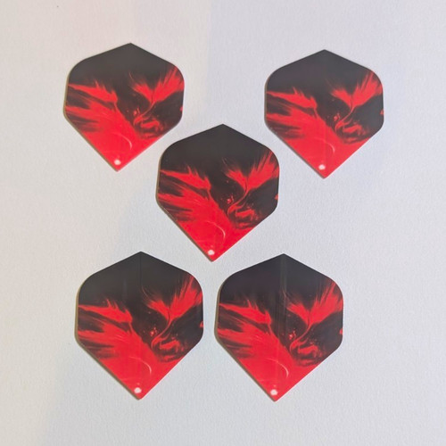 Set black red dart - set, 5